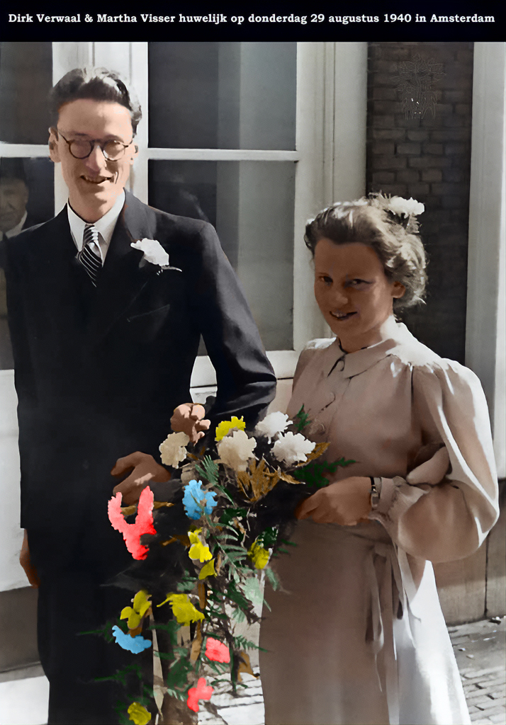 Klik voor foto in apart venster dirk_verwaal___martha_visser_huwelijk_29-8-1940_in_amsterdam.jpg