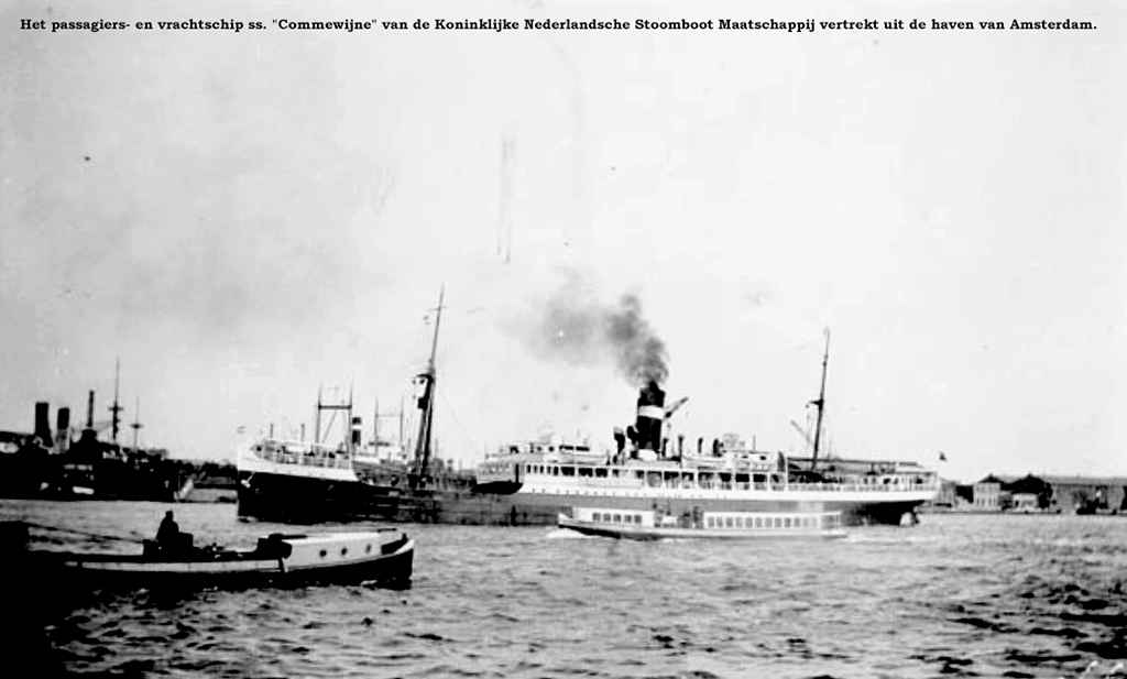Klik voor foto in apart venster het_passagiers_en_vrachtschip_ss.commewijne_amsterdam.jpg
