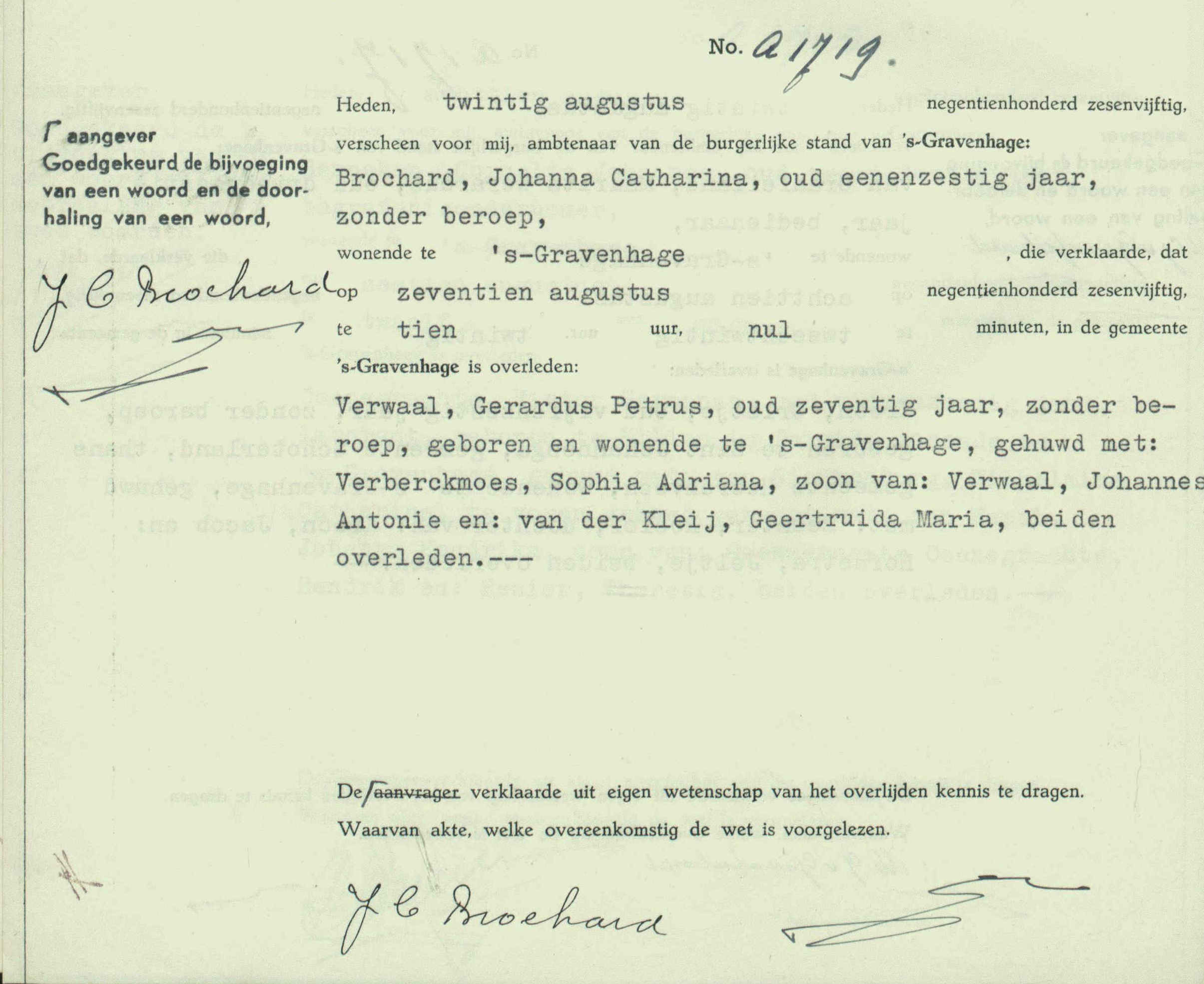 Klik voor foto in apart venster overlijdensakte_gerardus_petrus_verwaal_1956.jpg