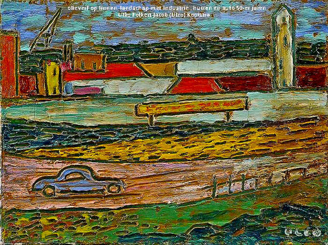 Klik voor foto in apart venster olieverf_op_linnen__landschap_met_industrie___huizen_en_auto_50-er_jaren.jpg