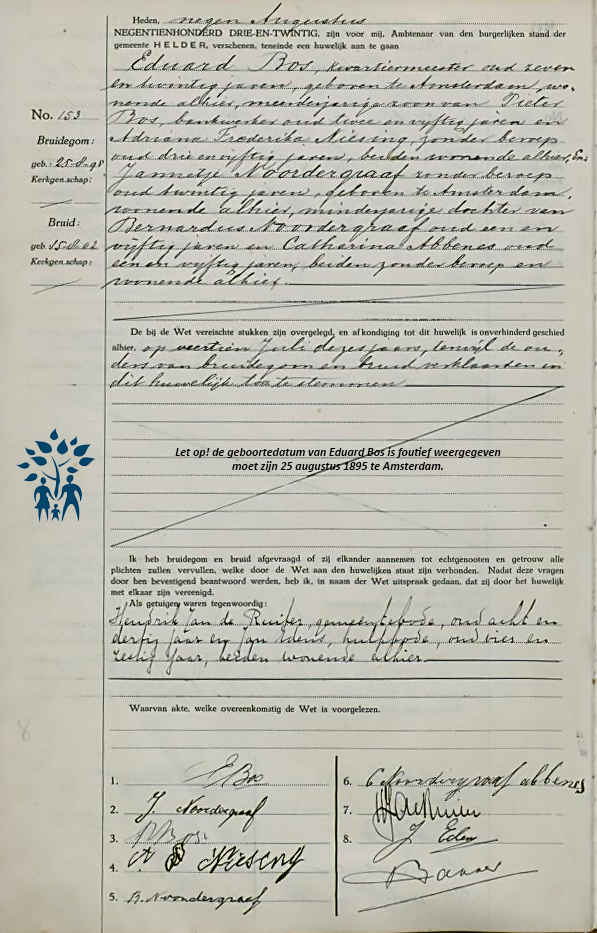 Klik voor foto in apart venster trouwakte_eduard_bos___jannetje_noordergraaf_1923.jpg